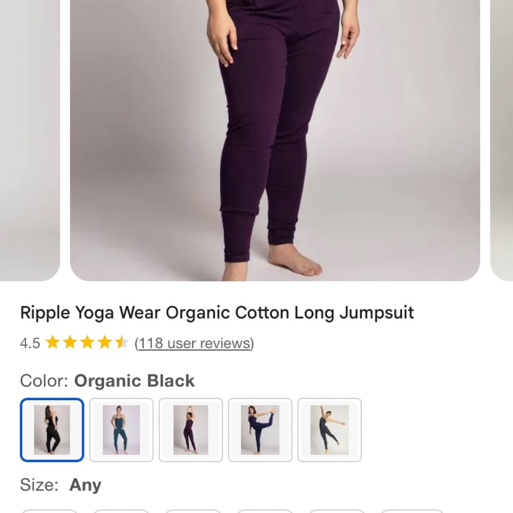 Purple and Black Cropped Jumpsuit with Sleek Fit